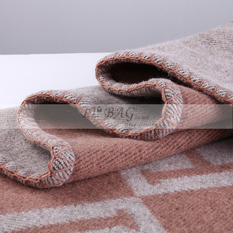 Hermes Blanket Light Brown 3